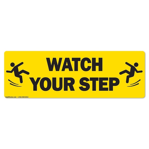 Watch Your Step 16in Non-Slip Floor Marker, 12PK, 16 in L, 16 in H, FD-2-C-16-12PK-99876